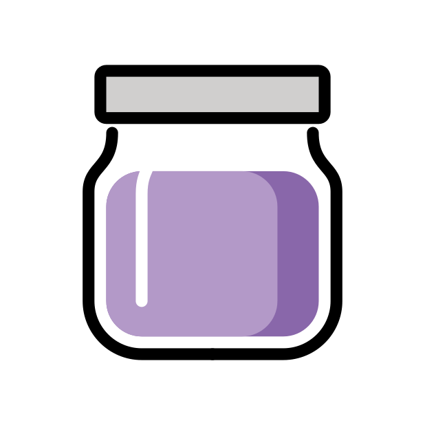 jar with purple content transparent PNG icon, color version, 618 by 618 pixels