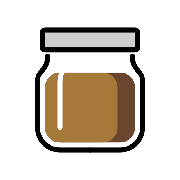 jar with brown content transparent PNG icon, color version, 618 by 618 pixels