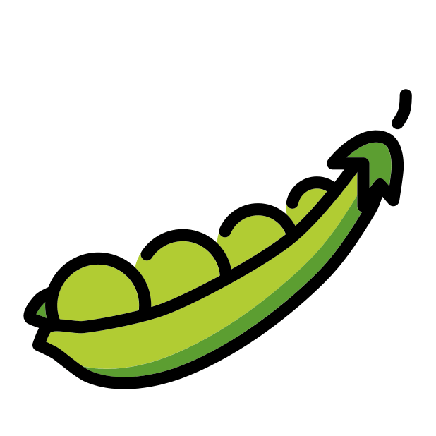 pea pod transparent PNG icon, color version, 618 by 618 pixels