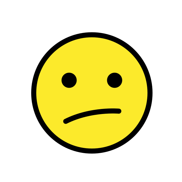 face with diagonal mouth transparent PNG icon, color version, 618 by 618 pixels