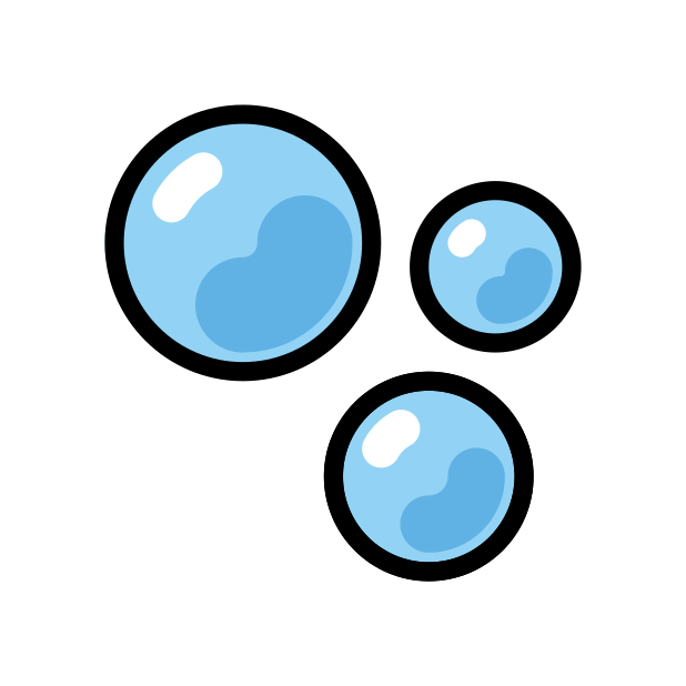 bubbles transparent PNG icon, color version, 618 by 618 pixels