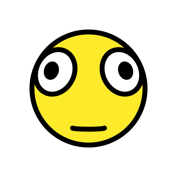distorted face transparent PNG icon, color version, 618 by 618 pixels