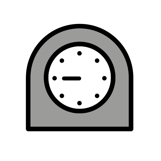 timer clock transparent PNG icon, color version, 618 by 618 pixels