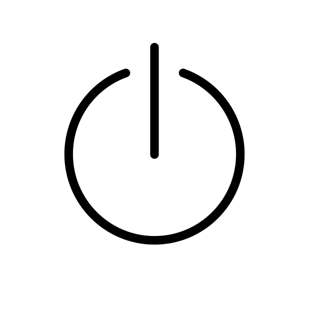 power symbol transparent PNG icon, color version, 618 by 618 pixels
