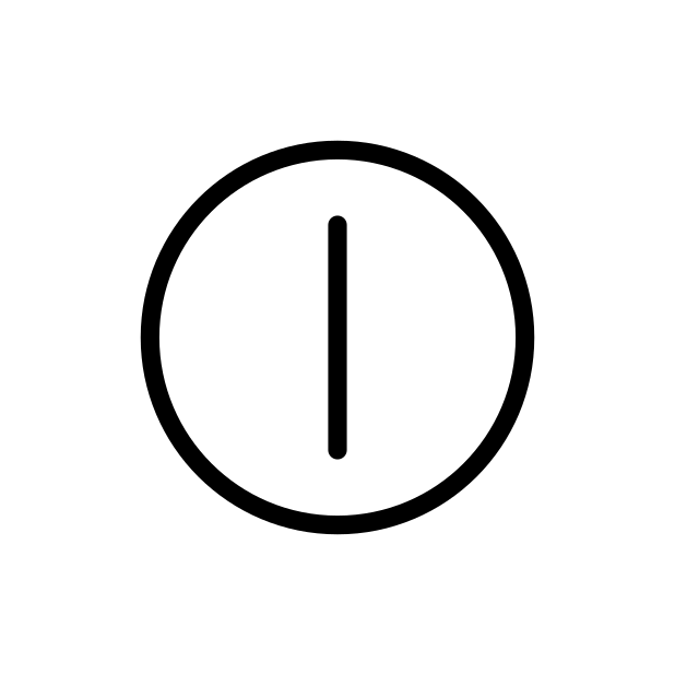 power on-off symbol transparent PNG icon, color version, 618 by 618 pixels