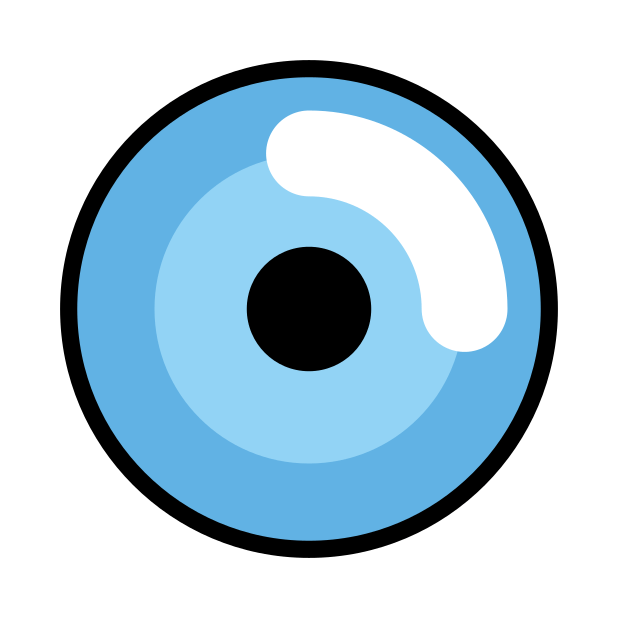 fisheye transparent PNG icon, color version, 618 by 618 pixels