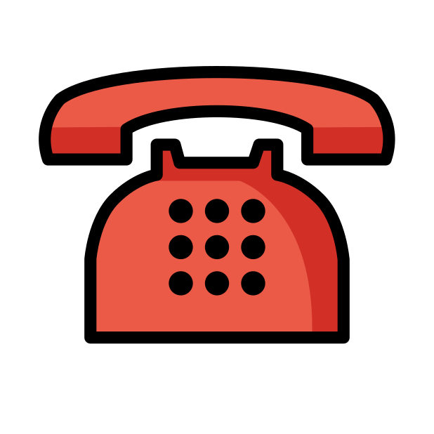telephone transparent PNG icon, color version, 618 by 618 pixels