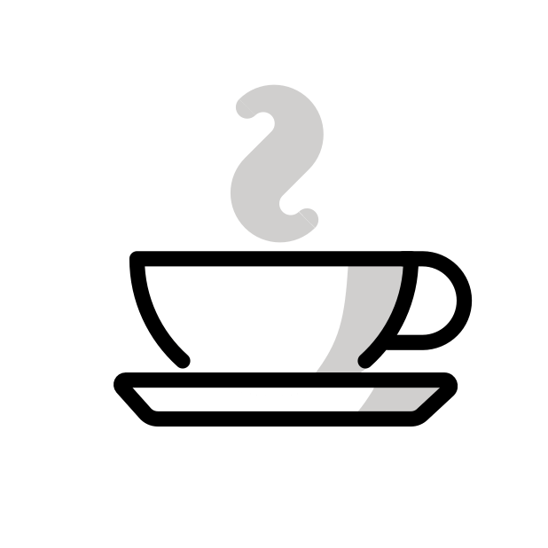 hot beverage transparent PNG icon, color version, 618 by 618 pixels