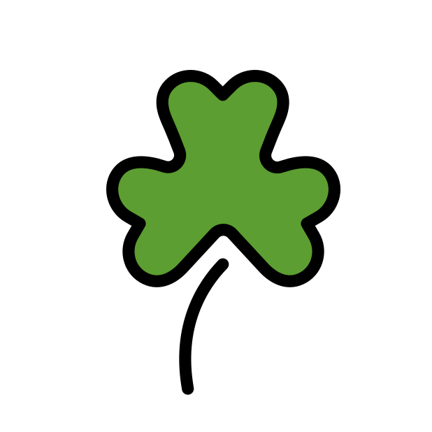 shamrock transparent PNG icon, color version, 618 by 618 pixels
