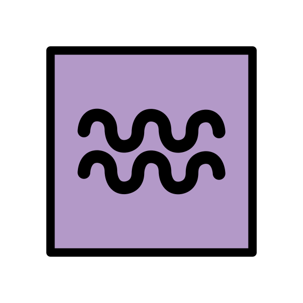Aquarius transparent PNG icon, color version, 618 by 618 pixels