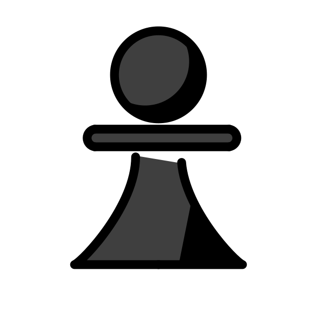 chess pawn transparent PNG icon, color version, 618 by 618 pixels
