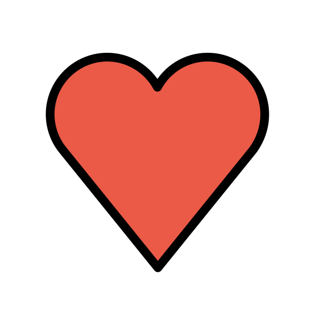 heart suit transparent PNG icon, color version, 618 by 618 pixels
