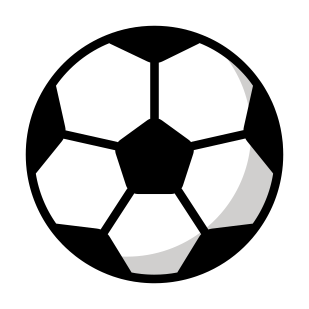 soccer ball transparent PNG icon, color version, 618 by 618 pixels