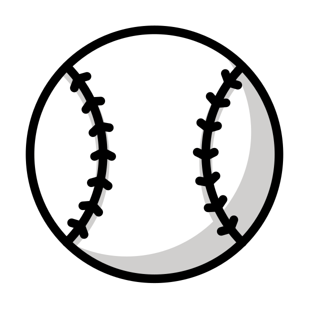 baseball transparent PNG icon, color version, 618 by 618 pixels