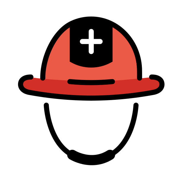 rescue worker’s helmet transparent PNG icon, color version, 618 by 618 pixels