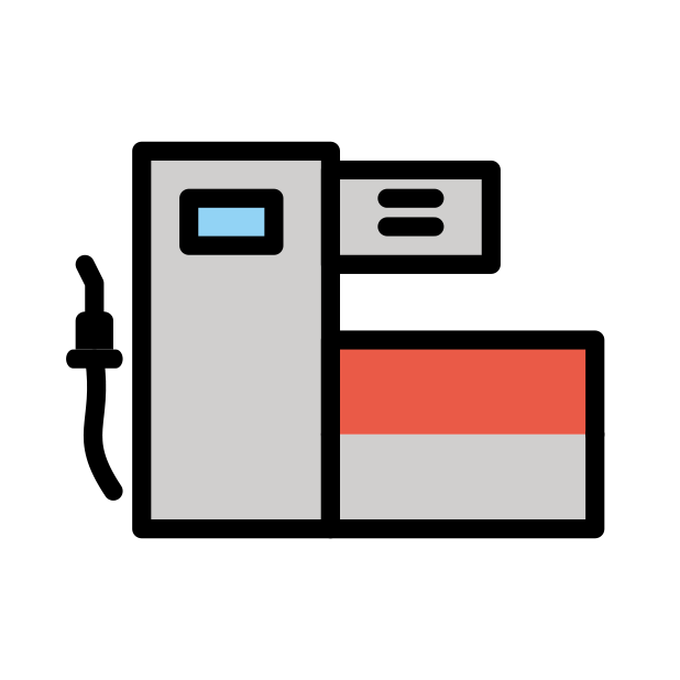 fuel pump transparent PNG icon, color version, 618 by 618 pixels