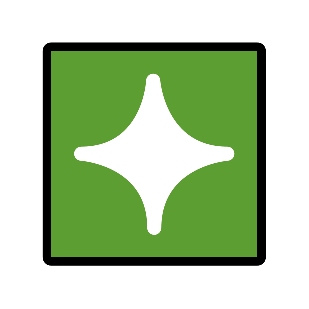 sparkle transparent PNG icon, color version, 618 by 618 pixels