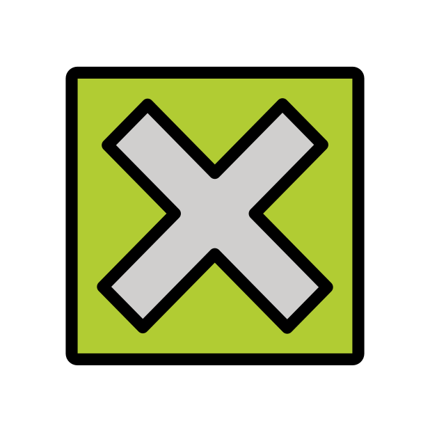 cross mark button transparent PNG icon, color version, 618 by 618 pixels