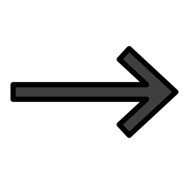 right arrow transparent PNG icon, color version, 618 by 618 pixels