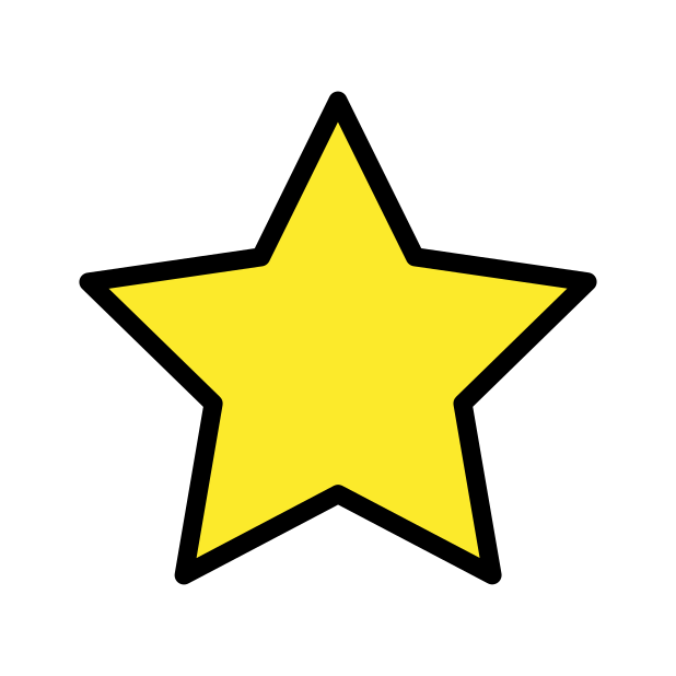 star transparent PNG icon, color version, 618 by 618 pixels