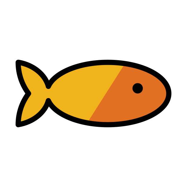 goldfish transparent PNG icon, color version, 618 by 618 pixels