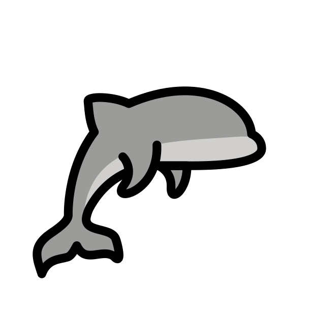 porpoise transparent PNG icon, color version, 618 by 618 pixels