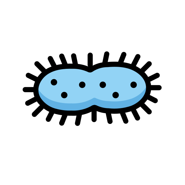 microbe transparent PNG icon, color version, 618 by 618 pixels