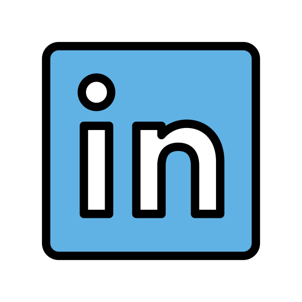 linkedin transparent PNG icon, color version, 618 by 618 pixels