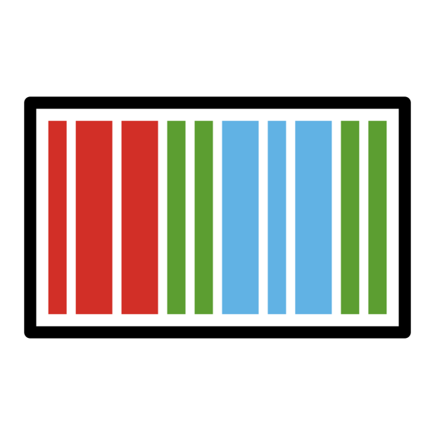 wikidata transparent PNG icon, color version, 618 by 618 pixels