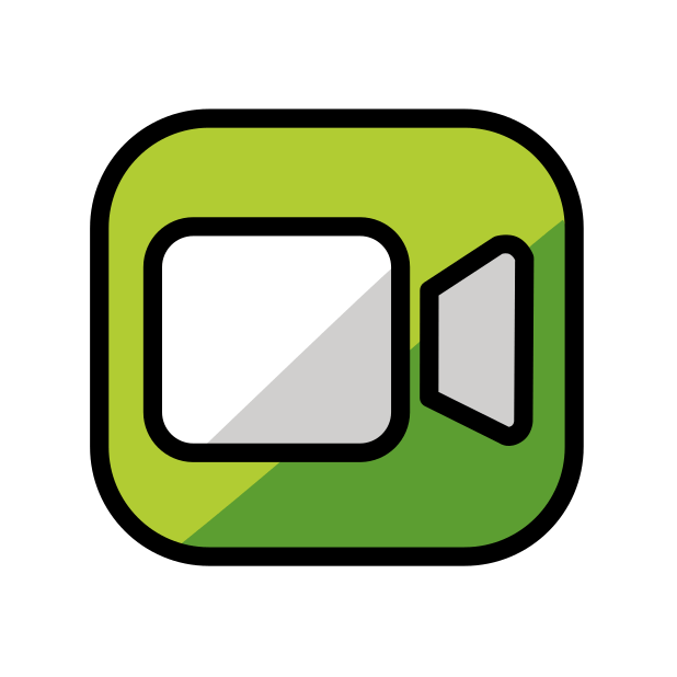 facetime transparent PNG icon, color version, 618 by 618 pixels