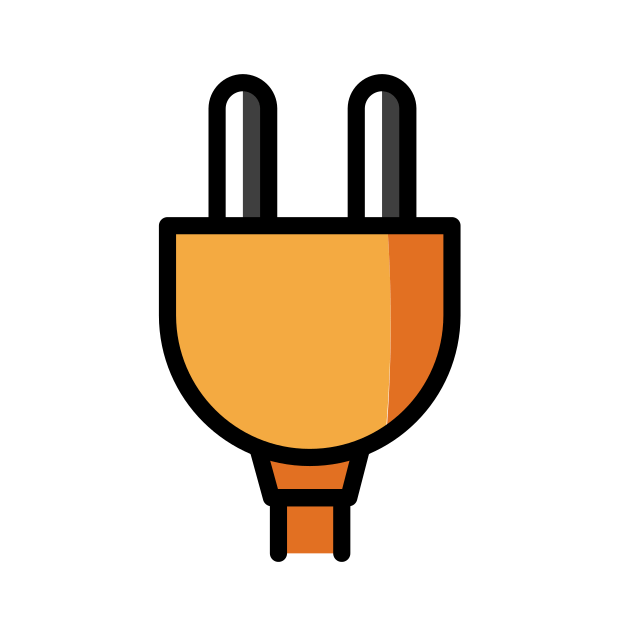 electric plug red transparent PNG icon, color version, 618 by 618 pixels