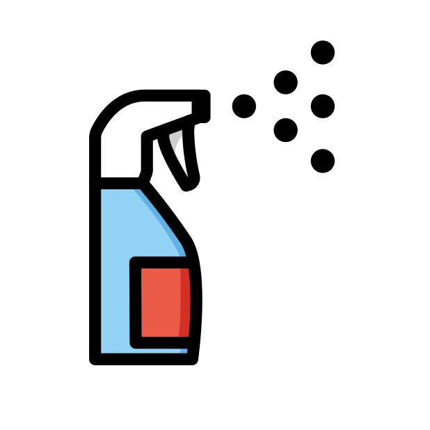sanitizer spray transparent PNG icon, color version, 618 by 618 pixels