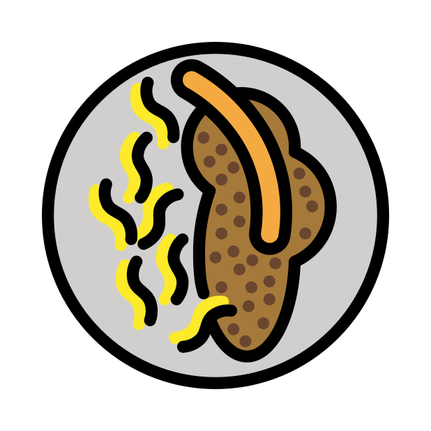 lentils with spaetzle transparent PNG icon, color version, 618 by 618 pixels