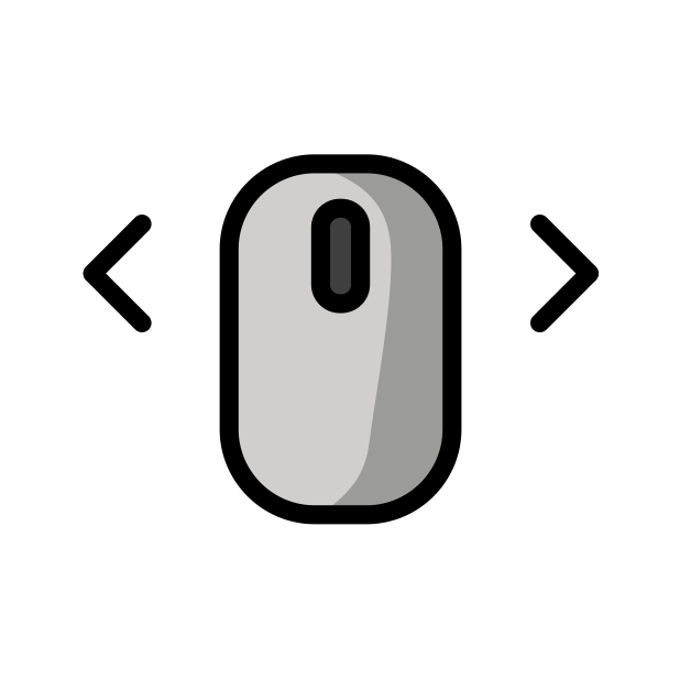 scroll horizontal transparent PNG icon, color version, 618 by 618 pixels
