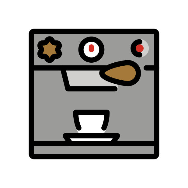 espresso machine transparent PNG icon, color version, 618 by 618 pixels