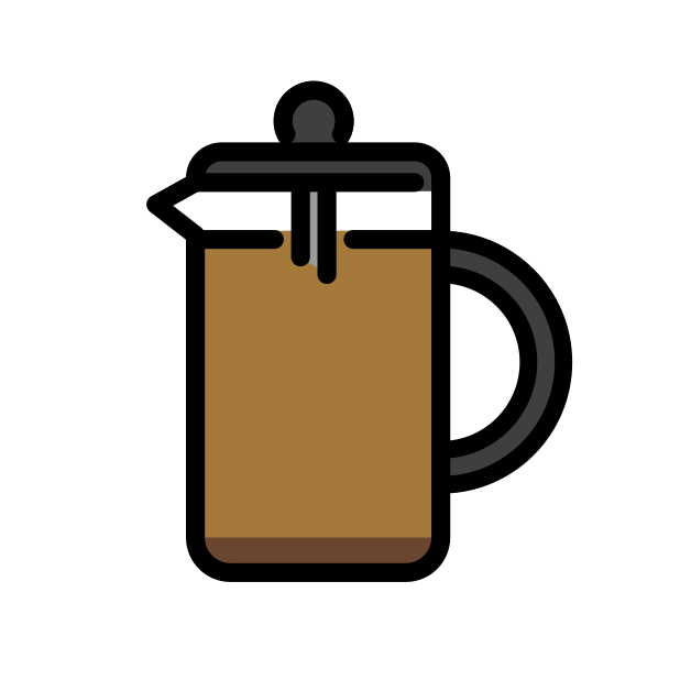 french press transparent PNG icon, color version, 618 by 618 pixels