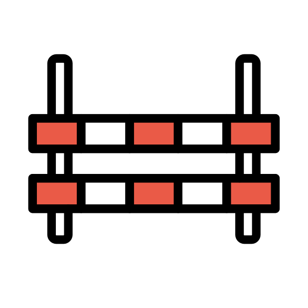horse jumping hurdle transparent PNG icon, color version, 618 by 618 pixels