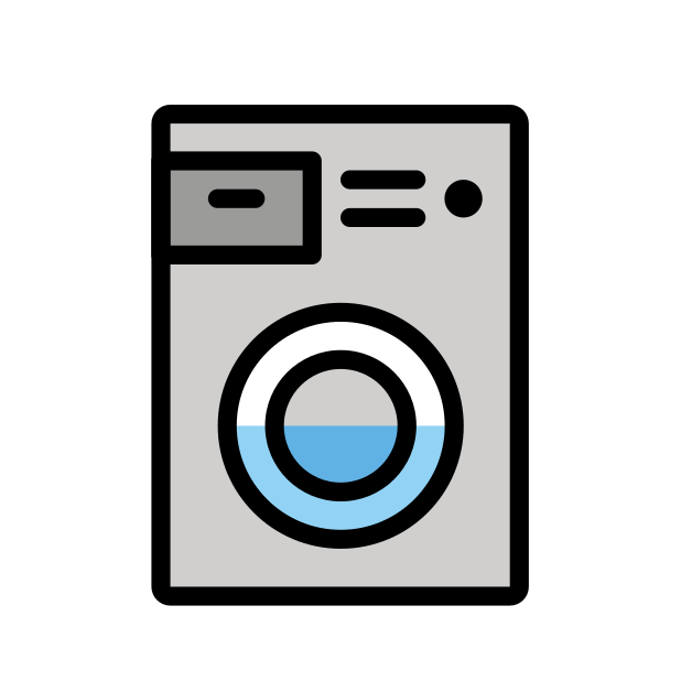washing machine transparent PNG icon, color version, 618 by 618 pixels