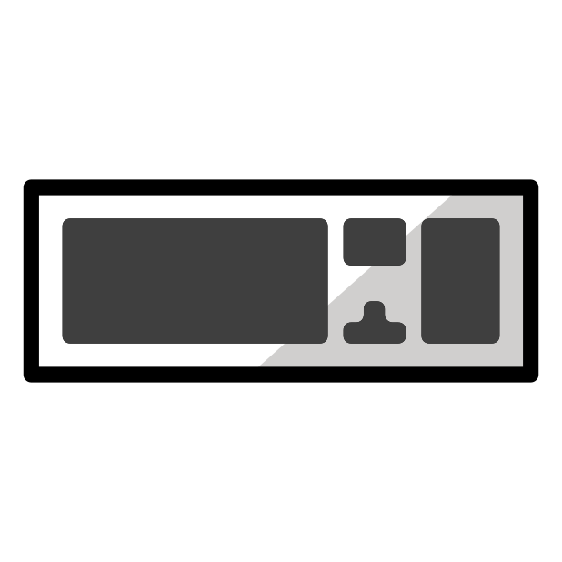 keyboard transparent PNG icon, color version, 618 by 618 pixels