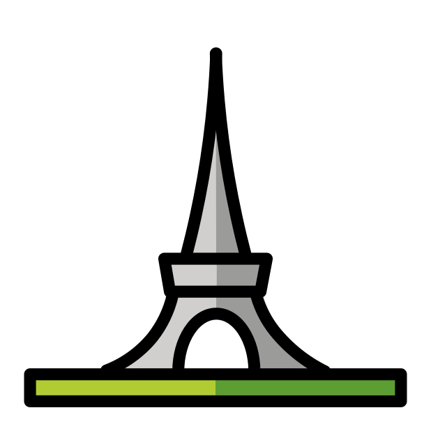 eiffel tower transparent PNG icon, color version, 618 by 618 pixels