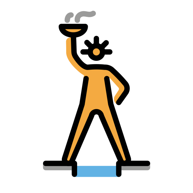 colossus of rhodes transparent PNG icon, color version, 618 by 618 pixels