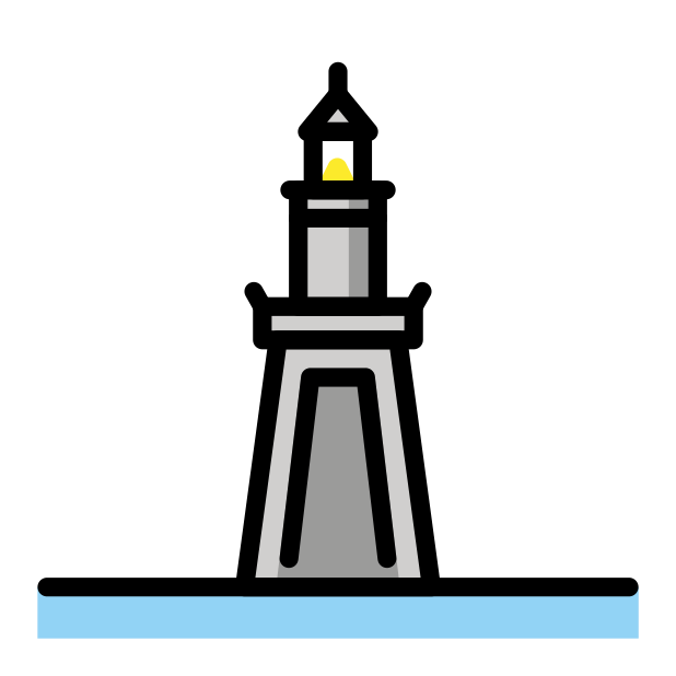 lighthouse of alexandria transparent PNG icon, color version, 618 by 618 pixels