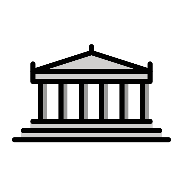 temple of artemis at ephesus transparent PNG icon, color version, 618 by 618 pixels