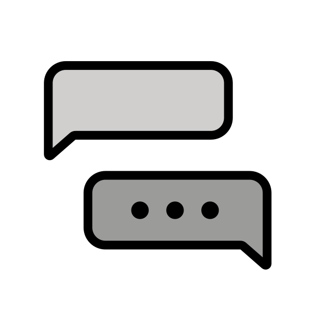 chats transparent PNG icon, color version, 618 by 618 pixels