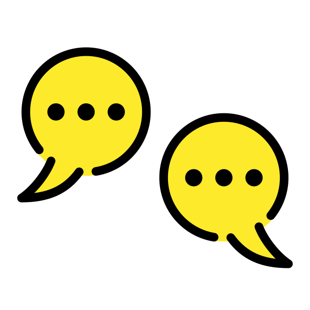 interview transparent PNG icon, color version, 618 by 618 pixels