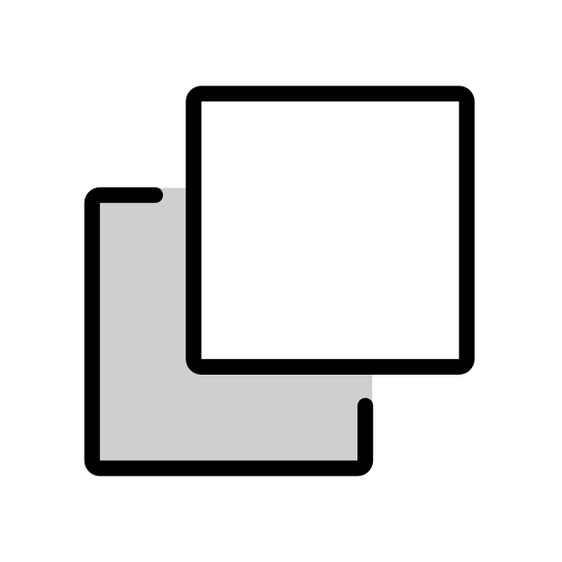 duplicate transparent PNG icon, color version, 618 by 618 pixels
