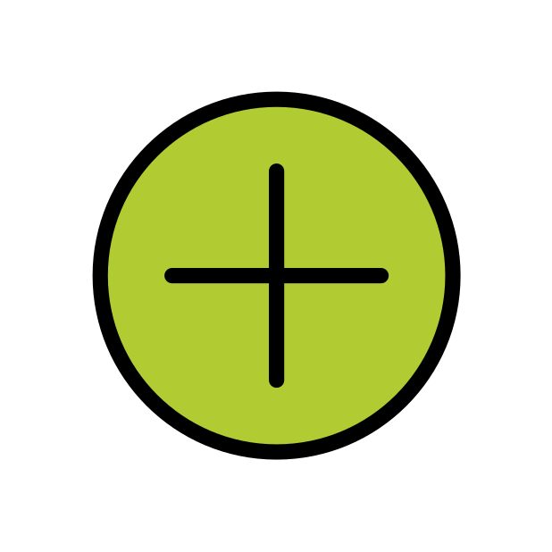 add button transparent PNG icon, color version, 618 by 618 pixels