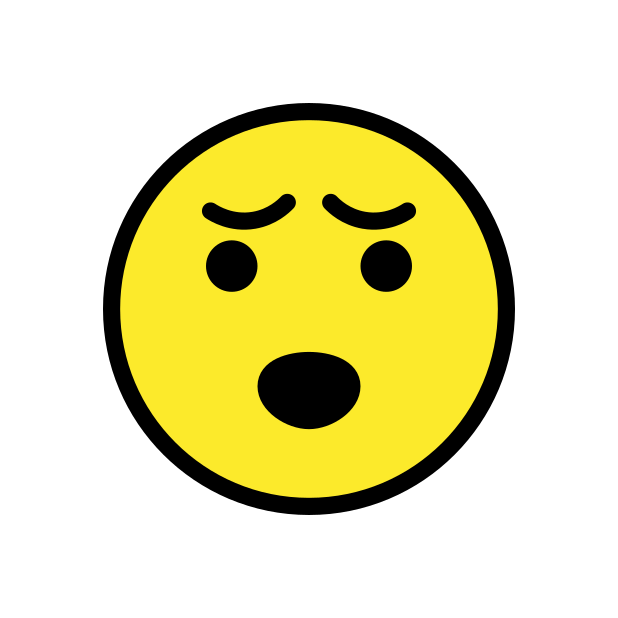 incredulous face transparent PNG icon, color version, 618 by 618 pixels