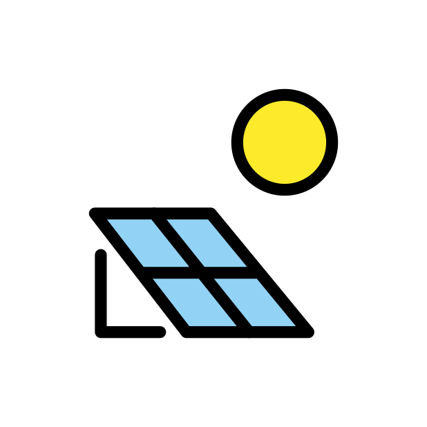 solar energy transparent PNG icon, color version, 618 by 618 pixels