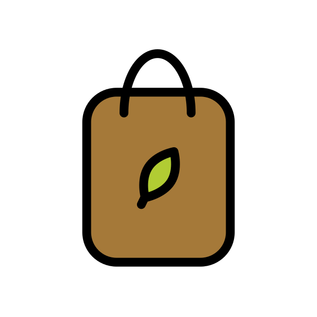 reusable bag transparent PNG icon, color version, 618 by 618 pixels